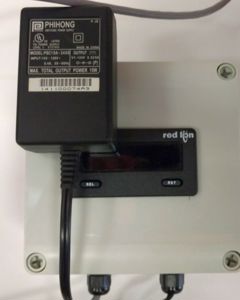 ENCLOSURE WITH 1 LED DISPLAY AND POWER SUPPLY